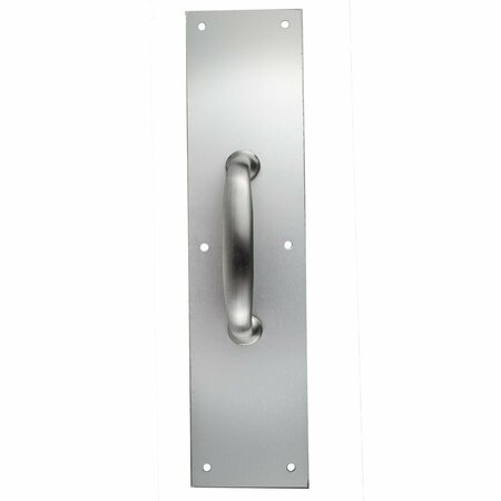TRANS ATLANTIC CO. 3.5 in. x 15 in. Satin Stainless Steel Pull Plate and Handle GH-PP5310-US32D